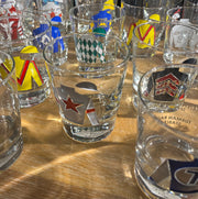 SANTA ANITA WC - Custom Silks Rocks Glasses set/4